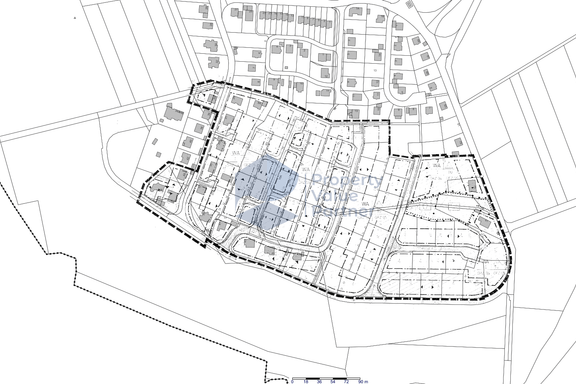 Wohnbaugrundstück 19 Bauplätze – Unbebaute Wiese mit rechtskräftigem B-Plan